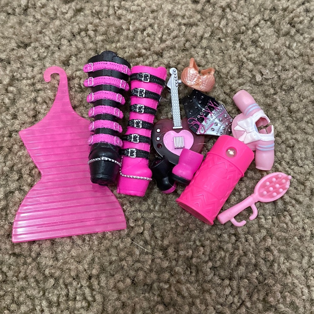 Lol doll pink accessories